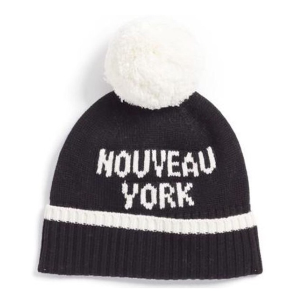 Kate Spade Nouveau York Pom Pom Beanie - Picture 4 of 4